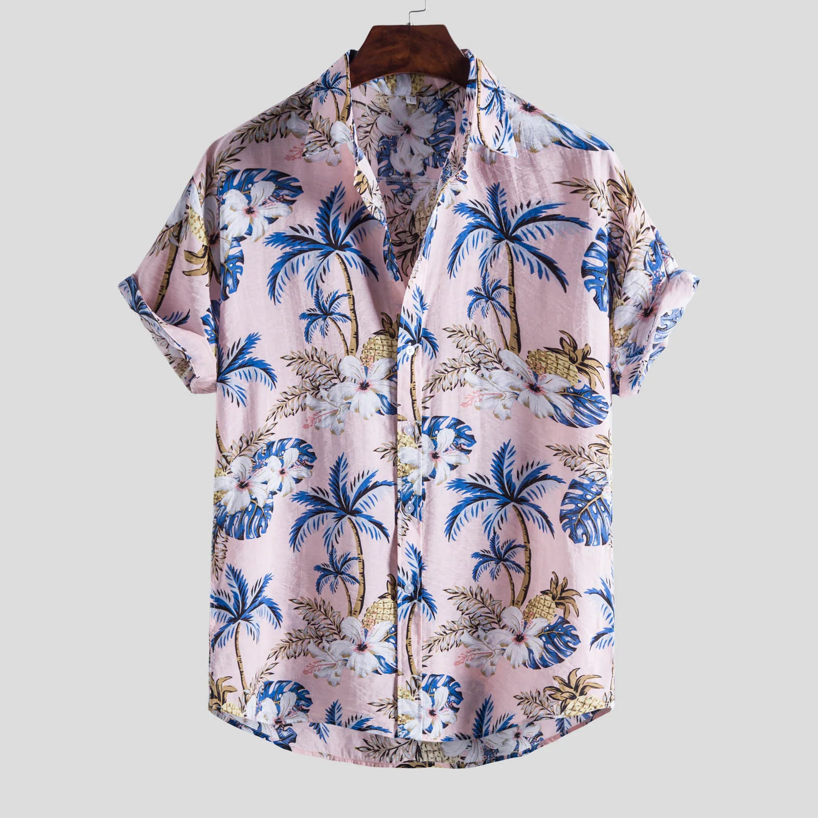 Amazing Seahorse Watercolor Pink Hawaiian Shirt, Short Sleeve Hawaiian Aloha Shirt for men and women HO1833 main image 0