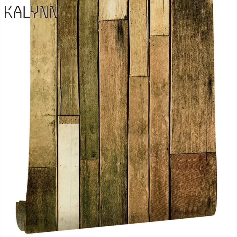 Self-Adhesive 3D Wallpaper For Living Room Kitchen Kids Room Bedroom Wall Decoration Vinyl Wood Wallpaper Roll DIY Pontact Paper