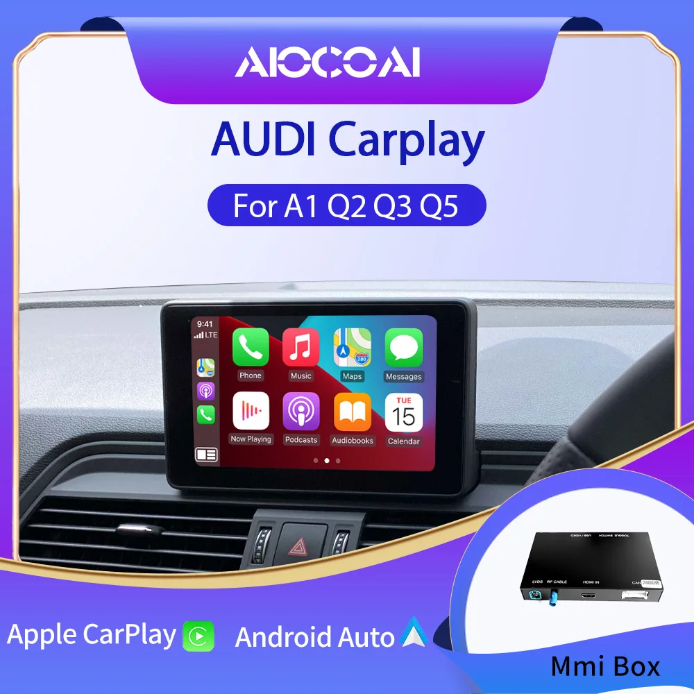 Беспроводной автоматический интерфейс Apple CarPlay Android для Audi A1 S3 A8 Q2 Q3 Q7 обновленный