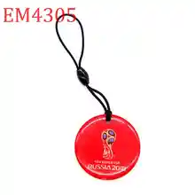 125 кГц идентификационный перезаписываемый клеевой брелок для ключей жетон тег брелоки RFID круговая копия пустая карта контроля доступа Быстрая