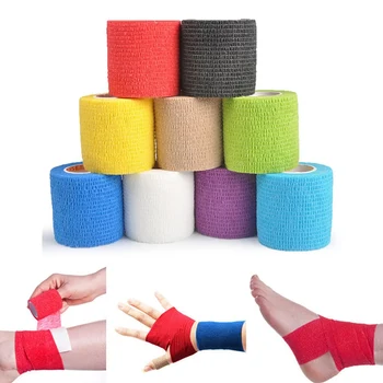 

Non Woven Bandage Wrap Self Adhesive Breathablbe Elastic Stretch Sports Tape For Pet Dog Legs Portector Popular Belt Durable