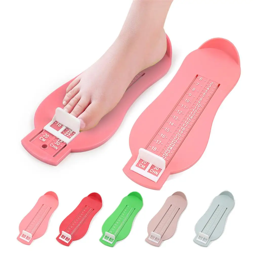 

Practical Infant Baby Feet Length Growth Measuring Ruler Durable Adjustable Subscript Foot Tool Accurate Measurement Meter