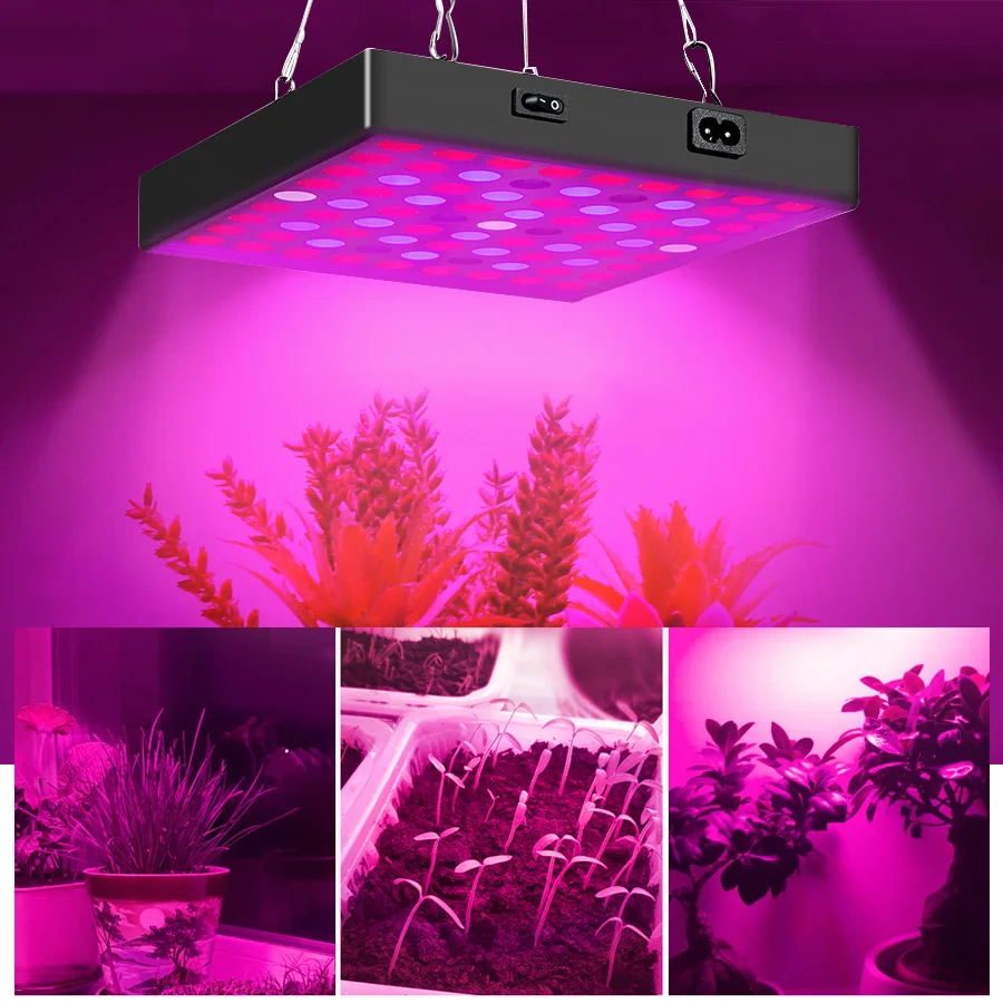 Details about   Grow Light Full Spectrum 410-730nm LED Growing Lamp AC85-265V Plant Growth Plant 