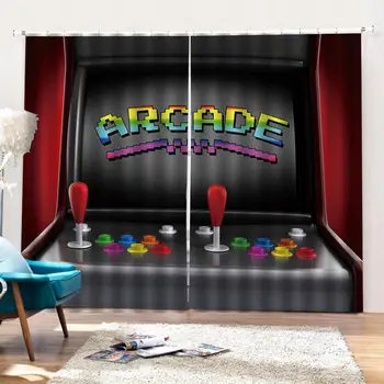 

Drapes Cortinas Customized size Luxury Blackout 3D Window Curtains For Living Room grey curtains