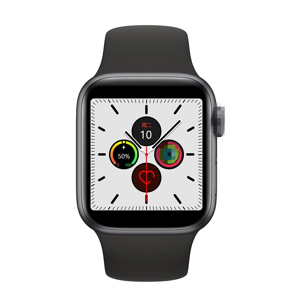Серия 5 IWO 11 Pro вызовов через Bluetooth/музыку ЭКГ Смарт-часы 1:1 PK IWO 8 11 спортивные умные часы 40/44 мм Cas для Xiaomi Apple Iphone - Цвет: black