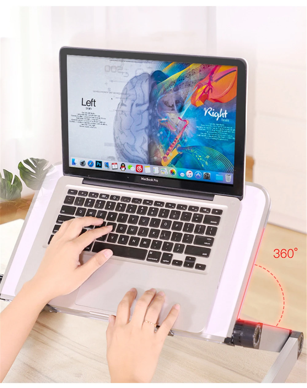 cama mesa de pé para macbook suporte