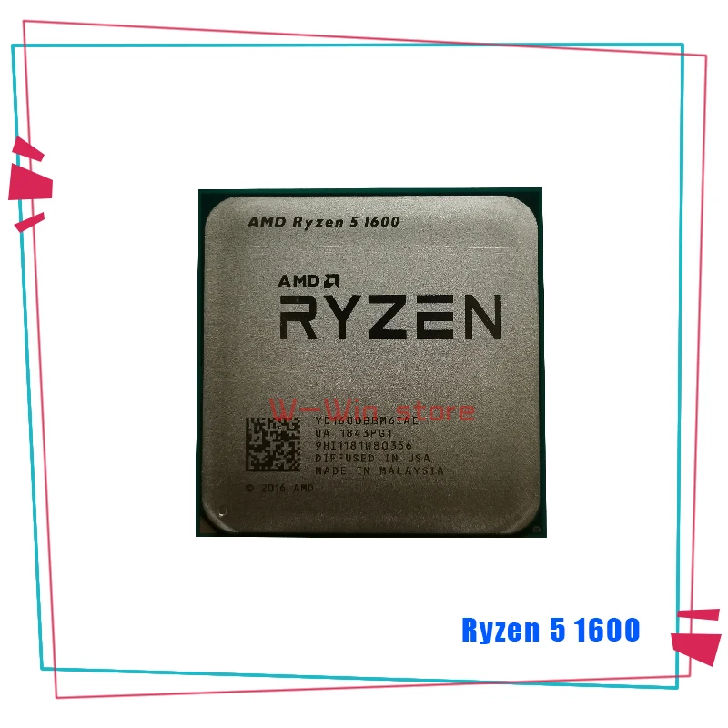 

AMD Ryzen 5 1600 R5 1600 3.2 GHz Six-Core Twelve-Thread 65W CPU Processor YD1600BBM6IAE Socket AM4