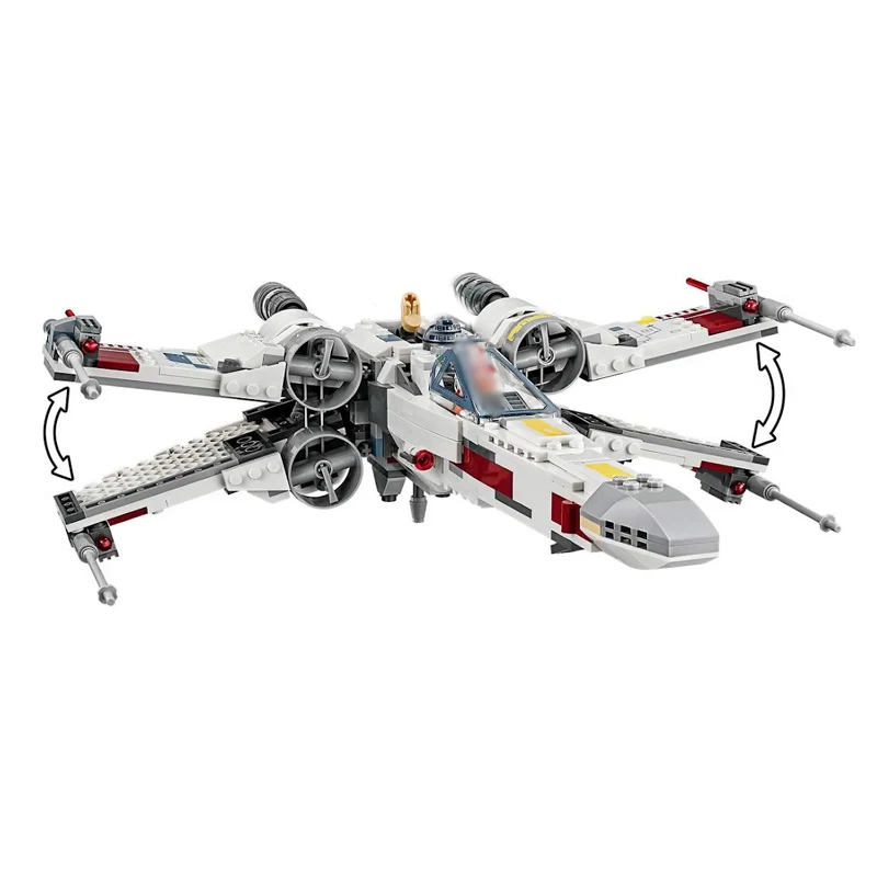 05039 X Wing красный истребитель с пятью звездами 1586 шт. совместимый 10240 81041