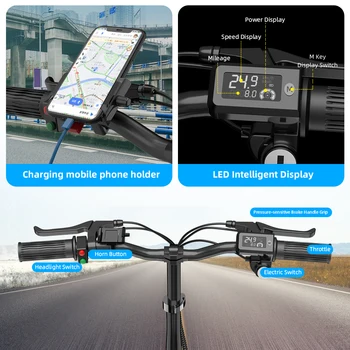 Electric Bicycle 400w 48V10ah Lithium Battery 16 Iinch Tire Electric Mini Folding E-Bike Elektrische Motorcycle for Men Women 4