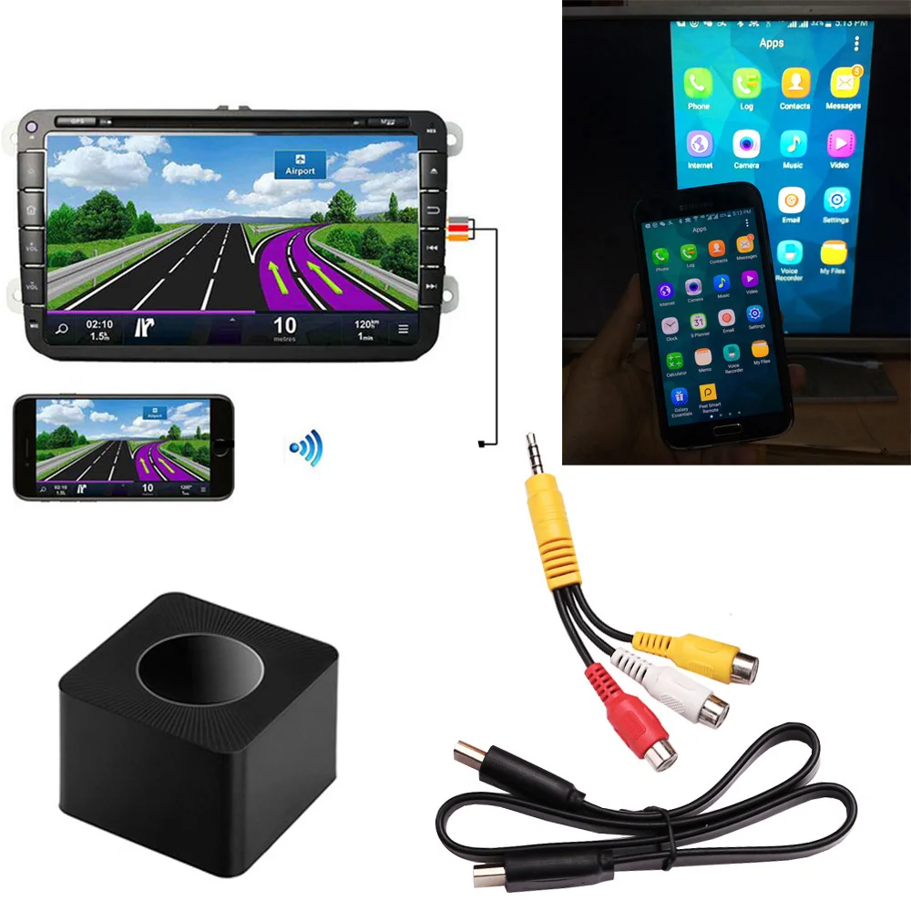 AV+HDMI+RJ45 2.4G 5G Wireless Wifi Display Dongle