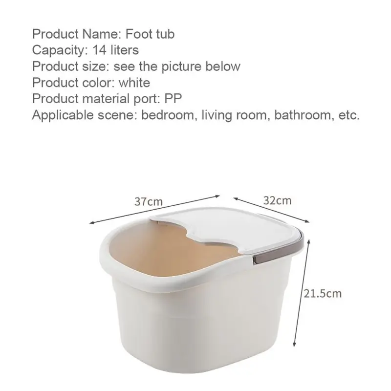 Горячая ванна для ног, простое массажное ведро с пеной, пластиковая ванночка для ног, повышающая ванночка для ног fording barrel уменьшает давление