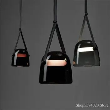 

Mona Led Belt Glass Pendant Lights Hanging Lamp Home Decor Suspension Luminaire Living Room Industrial Lighting Indoor Fixture