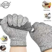 Перчатки с защитой от порезов уровень безопасности 5 устойчивые к порезам ударопрочные Металлические Сетки Кухня Мясник порезостойкие тактические перчатки