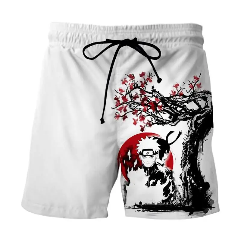 Anime Ninja Cosplay Men Shorts 3D Digital Printing Male Beach Pants Summer Mew Casual Sweat Shorts Streetwear Hip Hop Clothing casual shorts for women