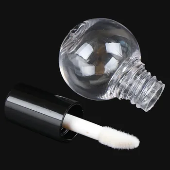 

1pcs 5ml Light Bulb Shape Empty Lip Gloss Tube Mini Refillable Sample Lip Balm Bottles Cosmetic Containers