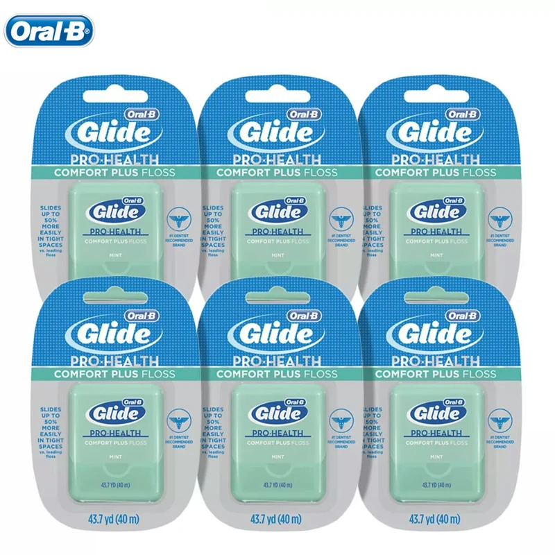 Orale B Gilde Pro-Health Comforte Plus Floss Menta Gum Care Filo Interdentale Er Che Porta Facilmente In Spazi Ristretti Pulizia Profonda 40 M/Pz
