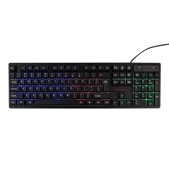 

104 Keys USB Wired Keyboard Gaming Keyboard Three-color Backlight Keyboard Ergonomic Gaming Keyboards