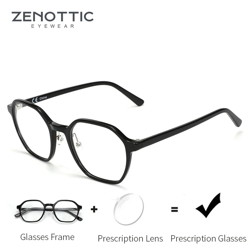 ZENOTTIC TR90 очки по рецепту для мужчин в деловом стиле квадратные с полной оправой анти синий светильник