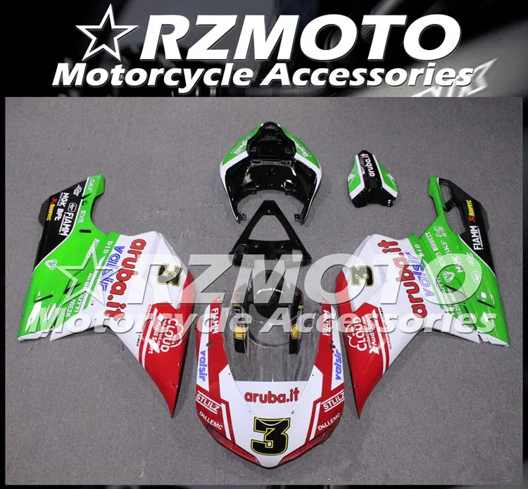 Новый ABS весь обтекатели комплект подходит для поездок на мотоцикле Ducati 848 evo 1098 1198