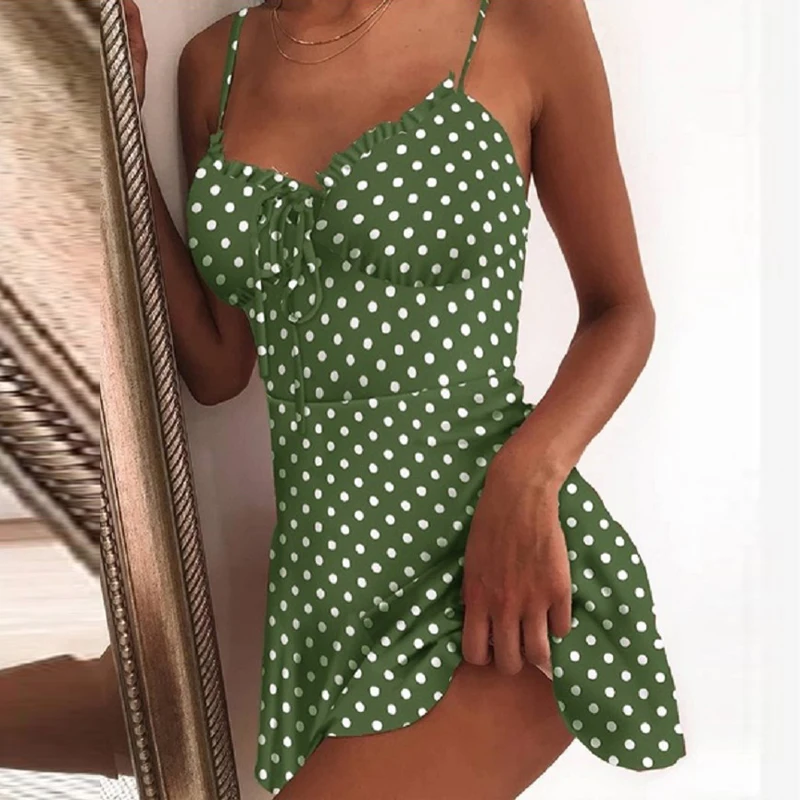 Summer Tie Front V Neck Elegant Sexy Floral Print Mini Dress Women Off Shoulder Ruffle Party Dress Femme Backless A-Line Dresses