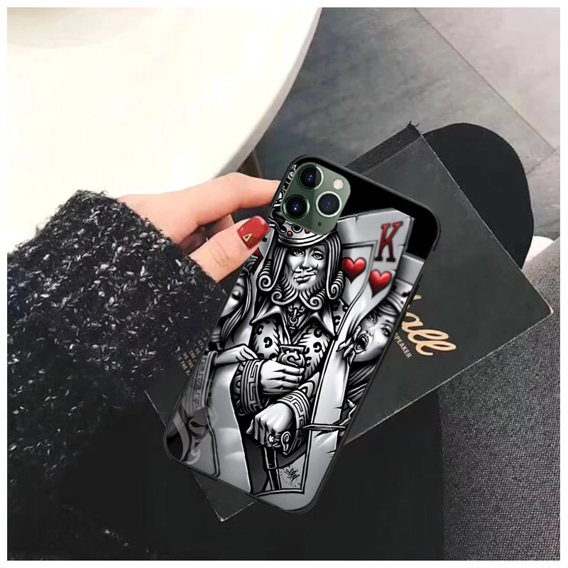 13 pro max case Skeleton Skull Woman Kiss Tattoo Phone CaseFor iphone 13 11 12 Pro Max Case For iphone 13 11 Pro XS MAX X XR SE2 8 7 6 Plus best iphone 13 pro max case