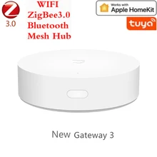 Mais novo multimodo casa inteligente gateway zigbee wifi bluetooth malha hub trabalho com mijia app apple homekit casa inteligente hub 2021