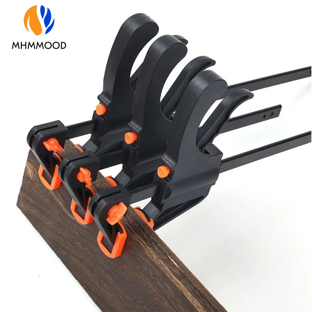 

4 Inch Woodworking Clamp F Clamp Clip Fixing Clip Quick Ratchet Release Speed Squeeze Wood Working DIY Hand Tool