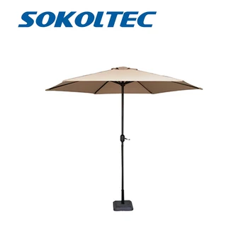 

SOKOLTEC Adjustable Outdoor Parasol Sun Shade Umbrella Beach Patio Tilting Umbrella Parasol Protection Ultraviolet-proof