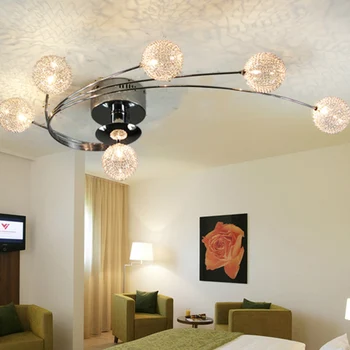 

modern crystal led light copper christmas balls led wall moon lamp luzes de teto lamparas de techo living room decoration