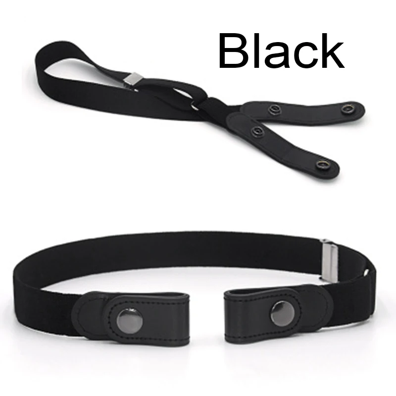 No Buckle Stretch Belt Buckless Belt Invisible Elastic Waist Belt Unisex for Jeans Pants, For Women Men bulliant belt