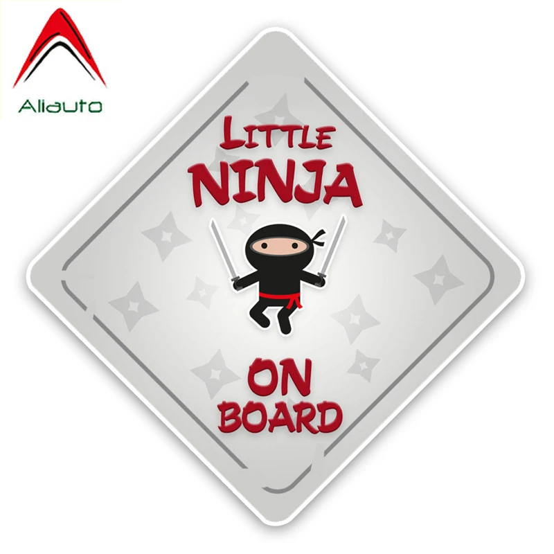Наклейка на автомобиль Aliauto маленький ниндзя Детский рисунок борт цветной