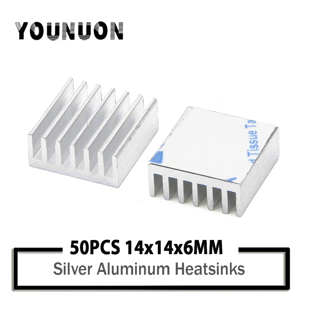 20PCS DIY LED Power Memory Chip IC High Quality 14x14x6mm Aluminum Heat Sink 