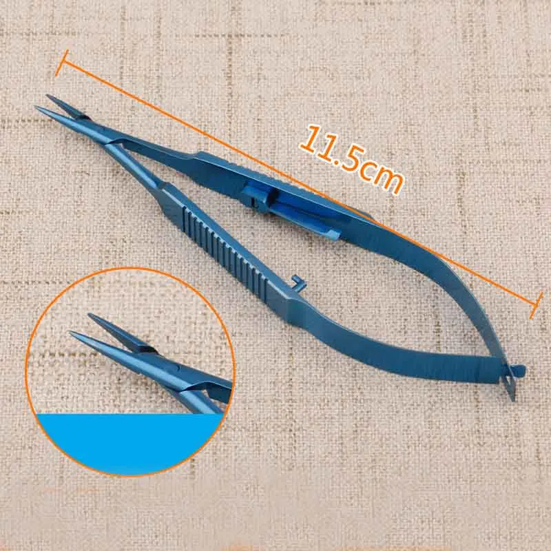 Micro-locking needle holder 12cm14cm16cm18cm pen pin clamp self-locking needle clamp surgical instruments - Цвет: Шлифованный хром