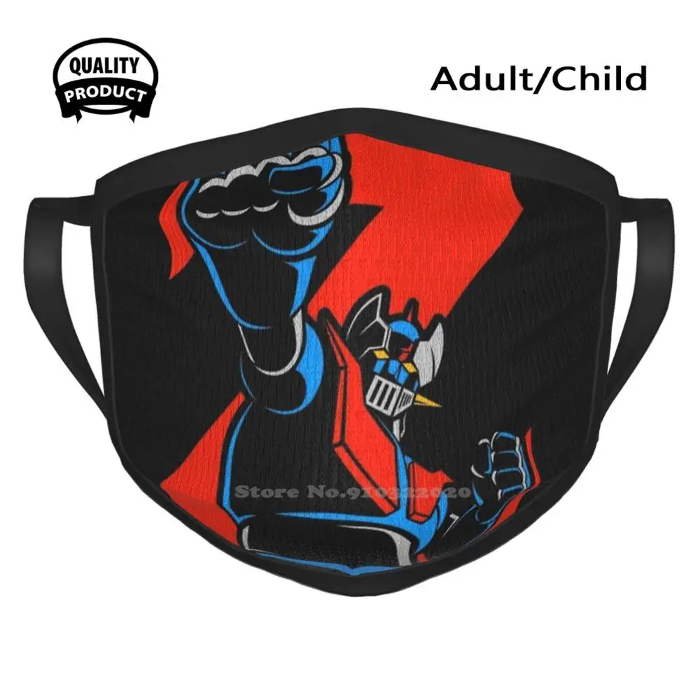 151 Z Jap Maschere Riutilizzabili Traspiranti Lavabili Estive Z Mazinga Koji Go Nagai Robot Super Robot Punch Zeta Fanart Vertor Art