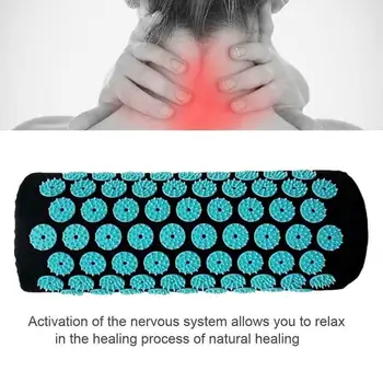 

Acupuncture Massage Cushion Pillow Mat Set Relieve Pad Relax Massage Mat Acupuncture Pain Spike Body Yoga Back Spike Muscle U2M8