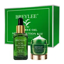 Чайное дерево раствор АКНЕ КОМПЛЕКТ лечение сывороточная эссенция Удаление прыщей крем для лица