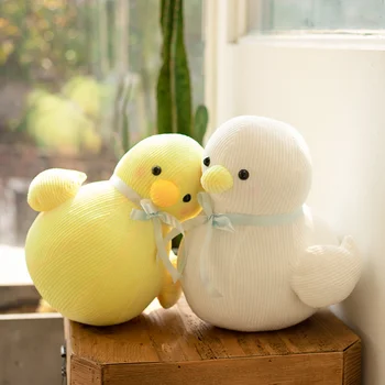 

New Style 2020 Creative Yellow&White Chicken Stuffed Animal Plush Toy Cute Chicken Plush Doll Pillow Boy Girl Birthday Gifts