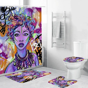 

Waterproof Bath Screen Bathroom Decoration Frosted Anti-Microbial Mildew ResistantShower Curtain with HooksShower curtain