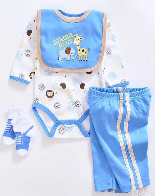 

4pcs/set fashion Design 55cm Reborn silicone Baby Doll Clothes Hot Sell super Baby Reborn Doll Clothes For Babies presents