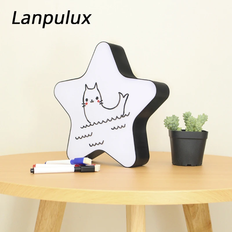 Lanpulux DIY светильник в коробке с кисточкой ручка Лебедь избушка Единорог Dialog ночной