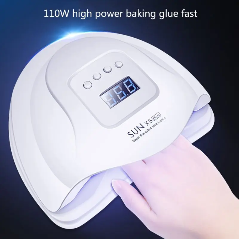

110w High Power Nail Phototherapy Machine Simulation Sun Light LED Lamp Induction Nails Dryer T4MB