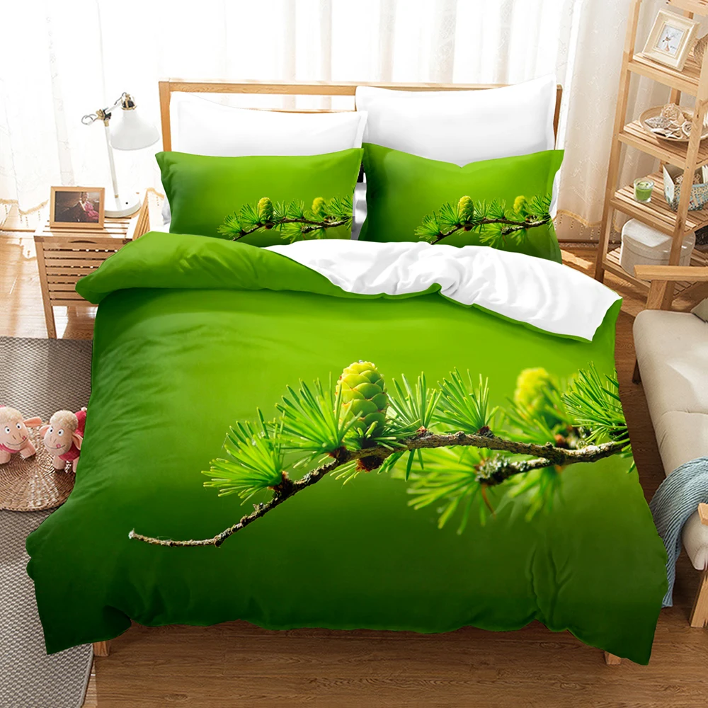 Beauty Tree and Flower Bedding Set Single Twin Full Queen King Size Tree Bed Set Children's Kid Bedroom Duvetcover Sets 3D 019 