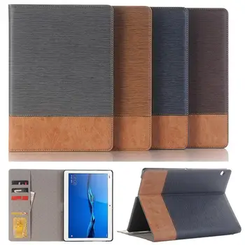 

Business Leather Case For Huawei MediaPad T3 10 AGS-L03-L09 W09 9.6" Tablet stand Cover Honor Play Pad 2 9.6 Card Solt+film+pen