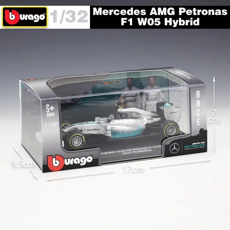 1:43 Bburago F1 2019 Mercedes Benz AMG Petronas W10 EQ Power No44 Lewis Hamilton No77 Valtteri Bottas Formula One Diecast Cars|Наземный