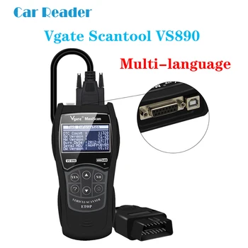 

VGATE VS890S Auto Diagnostic Scanner elm 327 OBD2 Diagnostic Tool Multi-language ELM327 V1.5 Vgate vs890 Read/Clear DTC PK