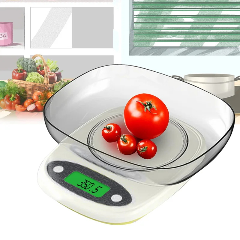 3 кг/0,1 г 7 кг/1 г цифровые карманные кухонные высокоточные весы электронный Вес Питание диета баланс Портативные Инструменты для взвешивания с чашей