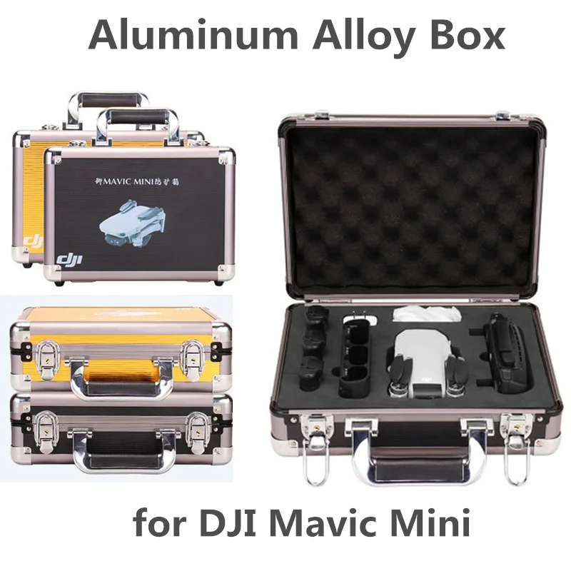 Best ZLQ Mavic Mini Accessories Storage Box High Quality EVA Aluminum Alloy Suitcase Portable Aerial Aircraft Waterproof Hardshell Case 