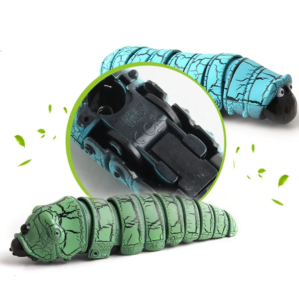 Забавные детские игрушки поддельные Caterpillar Дистанционное Управление Электрический шутки животных насекомые шутка страшные дети трюк Новинка хватит игрушка в подарок