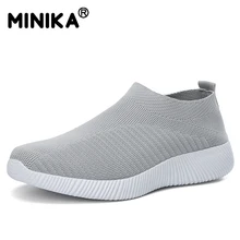 Женская обувь; вязаные носки; кроссовки; женская обувь на плоской подошве без застежки; сезон весна-лето; женские лоферы на плоской подошве; прогулочная обувь; krasovki Famela; большие размеры