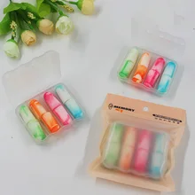 4 пар/кор. мягкие поролоновые беруши для ушей, практичные беруши для путешествий, для предотвращения шума и сна, беруши для ушей, шумоподавление, Защита слуха